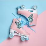 Glow-in-the-Dark Butterfly Wings for Roller Skates
