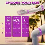 SkateWiz Lavender Blue Protective Gear Set