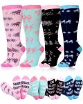 Funny Colorful Knee High Roller Skating Socks