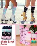 Funny Colorful Knee High Roller Skating Socks