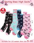 Funny Colorful Knee High Roller Skating Socks