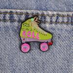 Funny "This Is How I Roll" Roller Skate Enamel Pin