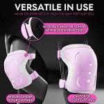 SKATEWIZ Adult Knee Elbow Pads - Pink White