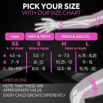 SKATEWIZ Adult Knee Elbow Pads - Pink White