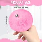 Pink Roller Skate Pom Poms with Bells (2 Pack)