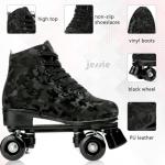 Shiny Camouflage High-Top Women's Roller Skates
