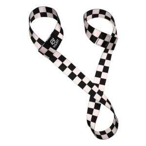 Black and White Checkered Skate Leash for Roller Skates