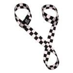 Black and White Checkered Skate Leash for Roller Skates