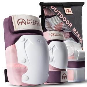 OutdoorMaster Knee and Elbow Pads Set with Wrist Guards