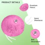 Bestookits Pink Roller Skate Pom Poms with Bells