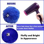 Fluffy Yellow Roller Skate Pom Poms with Bells