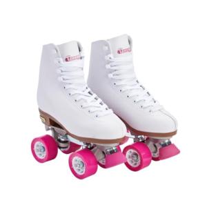 Premium White Quad Roller Skates for Girls and Women