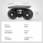 FreeSkates Portable Roller Drift Skates with PU Wheels