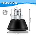 Sumind Roller Skate Toe Stoppers with Screws