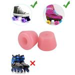 Cosmos Roller Skate Toe Stops with Screws - Pink