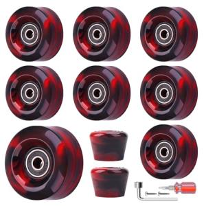 Nezylaf 8 Pack 82A Quad Roller Skate Wheels
