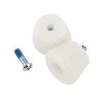 Cosmos Roller Skate Toe Stops with Screws - White