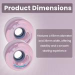 Sure-Grip Boardwalk Outdoor Roller Skate Wheels - Tea Berry