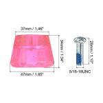 PATIKIL Clear Pink Roller Skate Toe Stops - Pair