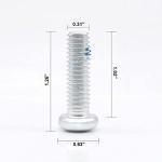 VNAKER Rubber Roller Skate Toe Stoppers with Screws