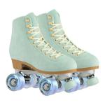 Light Up Roller Skate Wheels 62MM Pearl Silver