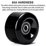 TOBWOLF 58mm Quad Roller Skating Wheels - 8 Pack