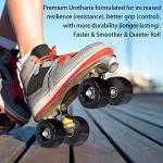 TOBWOLF 58mm Quad Roller Skating Wheels - 8 Pack