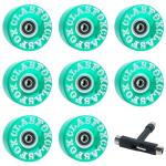 CLAS FOX 78A Quad Roller Skate Wheels - Green