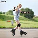 Shiny Camouflage High-Top Women's Roller Skates