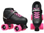 Super Nitro Black/Pink Quad Speed Roller Skates