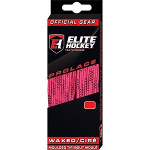 Pink 108" Elite Prolace Waxed Hockey Laces