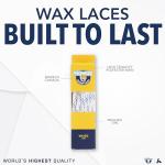 Howies 120" White Waxed Hockey Skate Laces