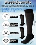 Cut Resistant Knee High Hockey Socks for Men