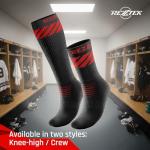 Rezztek Hockey Skate Socks with Grip Sole