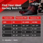 Rezztek Hockey Skate Socks with Grip Sole