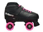 Super Nitro Black/Pink Quad Speed Roller Skates