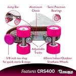 Premium White Quad Roller Skates for Girls and Women