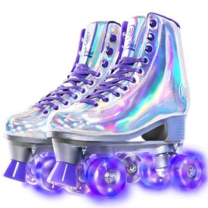 JajaHoho Holographic High Top Roller Skates