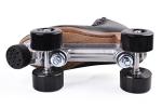 PAPAISON Microfiber Leather Quad Roller Skates