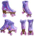 JajaHoho Women’s Lilac Holographic High Top Roller Skates
