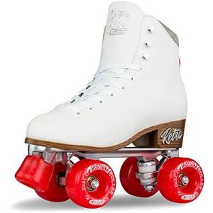 Crazy Skates Retro Adjustable White Roller Skates