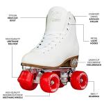 Crazy Skates Retro Adjustable White Roller Skates
