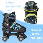 Adjustable Kids Roller Skates with 8 LED Wheels