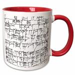 Cuneiform Text Neo-Sumerian Design Two-Tone Mug