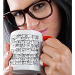 Cuneiform Text Neo-Sumerian Design Two-Tone Mug