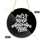 Ancient Text Door Sign for Office Decor