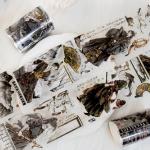 Ancient Style Rainbow Washi Tape for Journaling