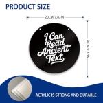 Ancient Text Door Sign for Office Decor