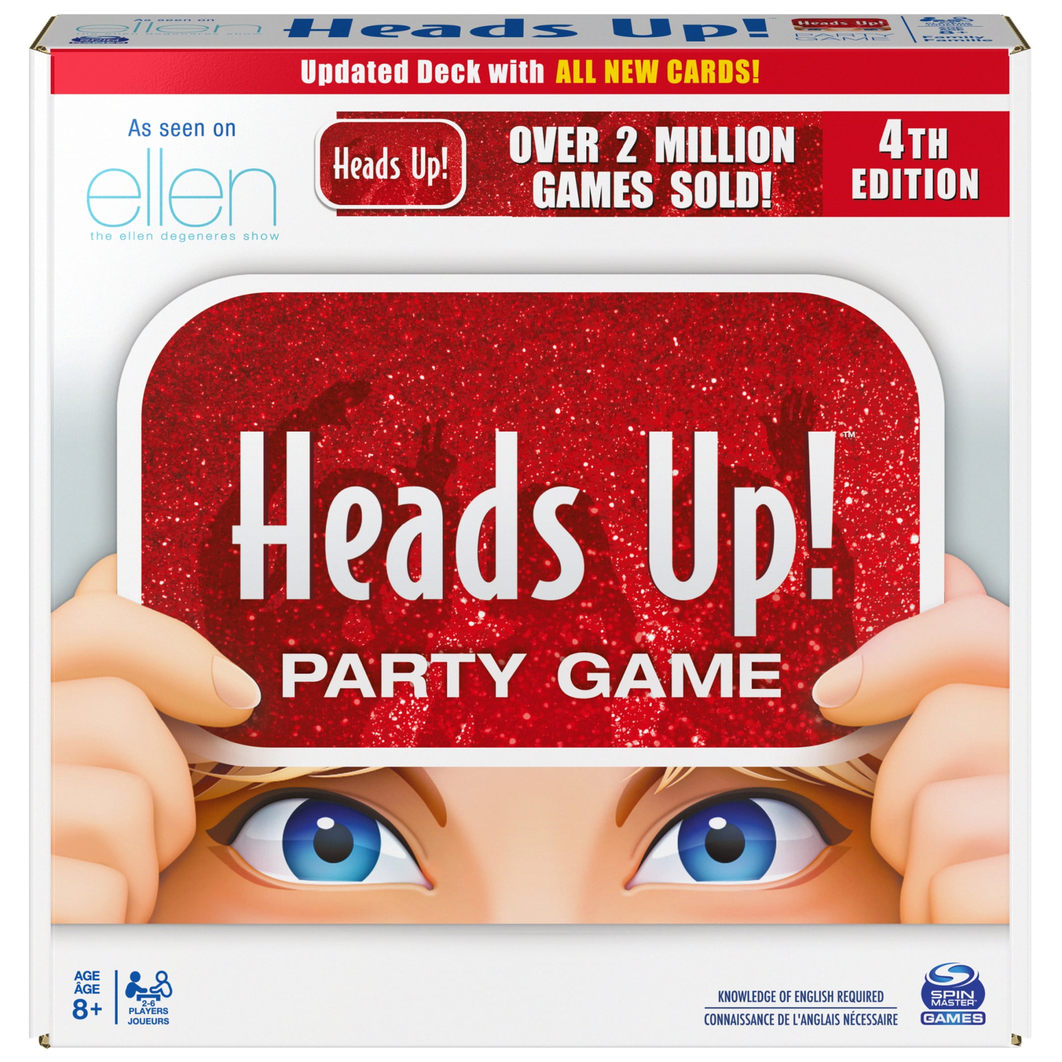 Spin Master Heads Up! Party Game - 4th Edition