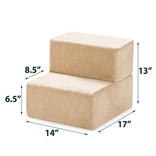Zinus Extra Small Beige Pet Stairs 2 Step